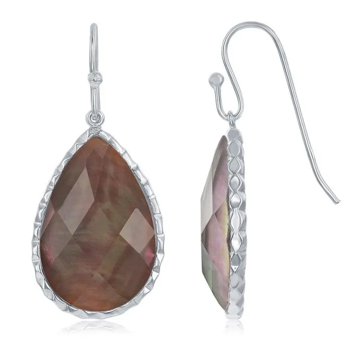 Earrings Classic Sterling Silver Abalone MOP Doublet Earrings