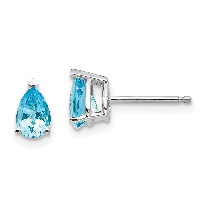 Earrings Jewelry 14k White Gold 6x4 Pear Earring Mountings No Stones Included No Backs Earrings Jewelry 14k White Gold 6x4 Pear Earring Mountings No Stones Included No Backs