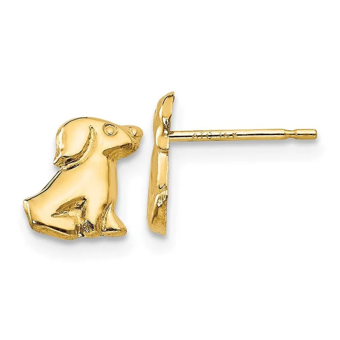 Earrings Jewelry Madi K Kids 14k Dog Post Earrings