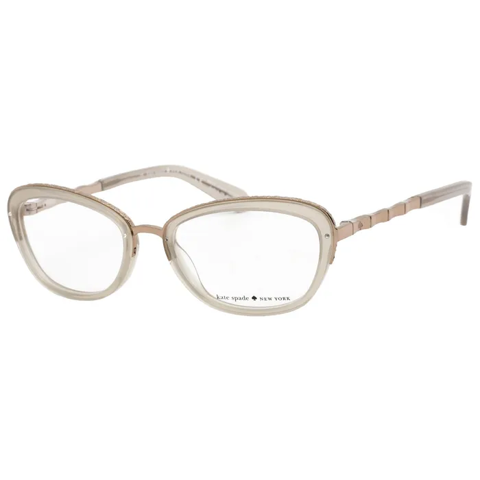 Earrings Kate Spade Womens Eyeglasses MousseGold Cat Eye Shaped Frame Maribeth 01N8 00 Kate Spade