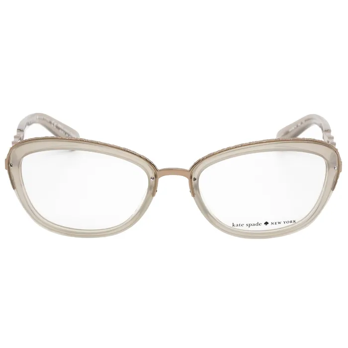 Earrings Kate Spade Womens Eyeglasses MousseGold Cat Eye Shaped Frame Maribeth 01N8 00 Kate Spade