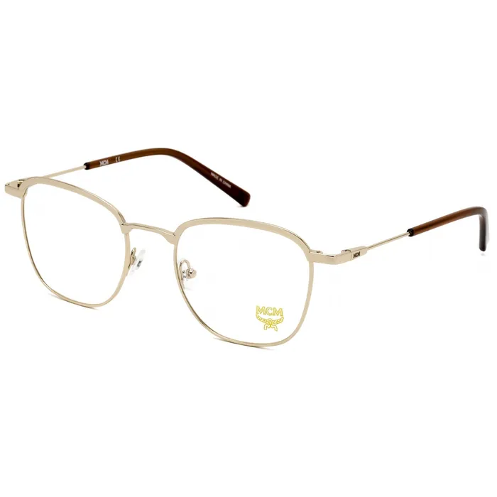 Earrings MCM Mens Eyeglasses Clear Demo Lens Shiny Gold Square Metal Frame MCM2150 717 MCM Earrings MCM Mens Eyeglasses Clear Demo Lens Shiny Gold Square Metal Frame MCM2150 717 MCM