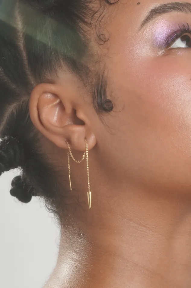 Earrings Time Keeper Threader Earrings Pair READYMADE