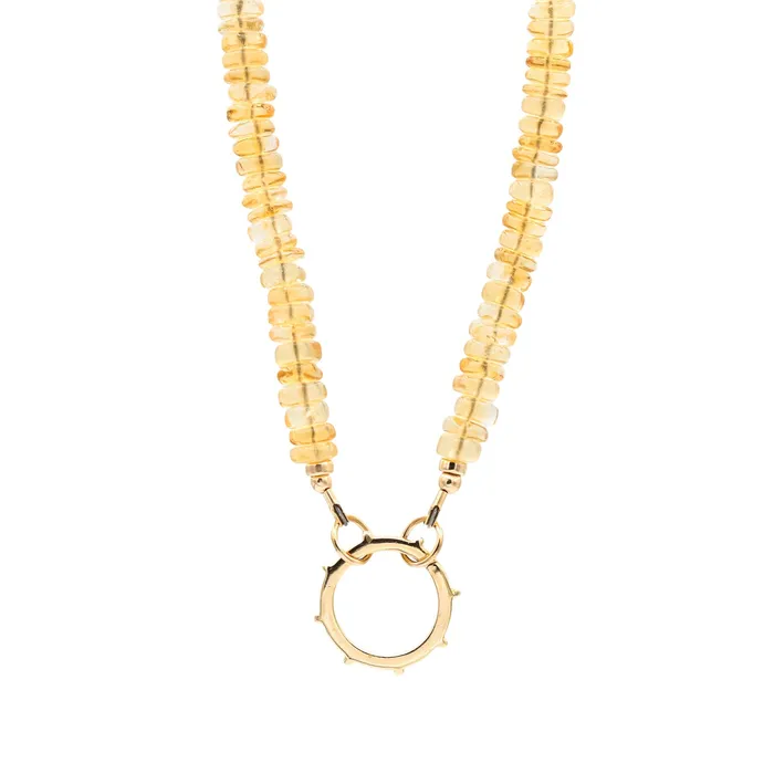 Earthly Abundance Necklaces Citrine Carabiner Necklace