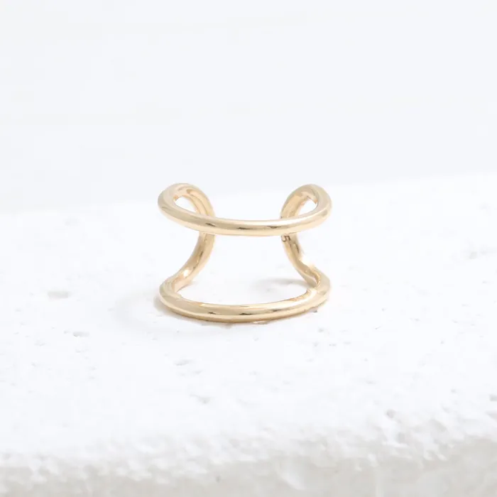 from J Shop Earrings Double Wire Ear Cuff