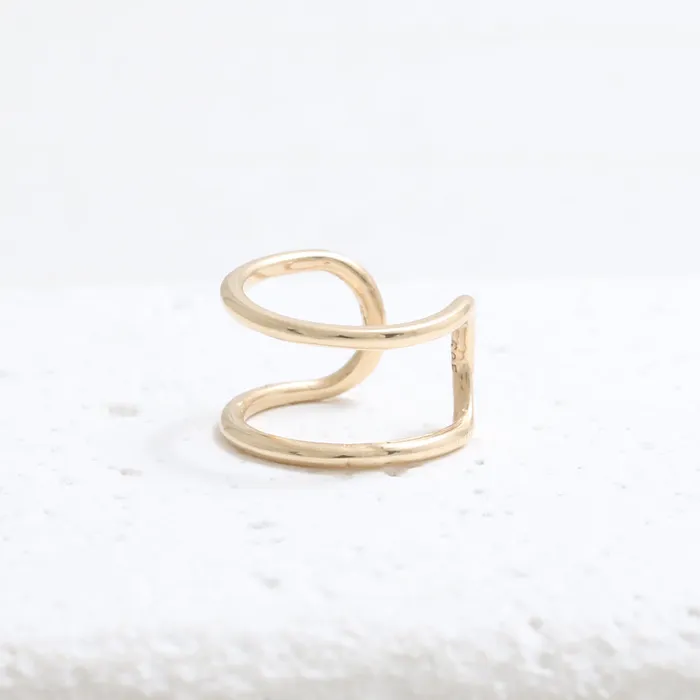 from J Shop Earrings Double Wire Ear Cuff