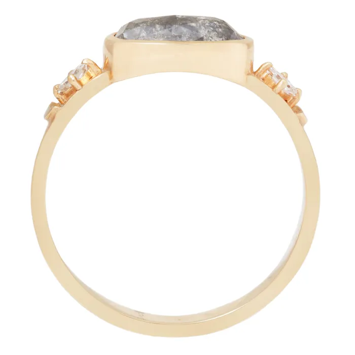 Gray Diamond Moon Totem Ring Celine DAoust Rings