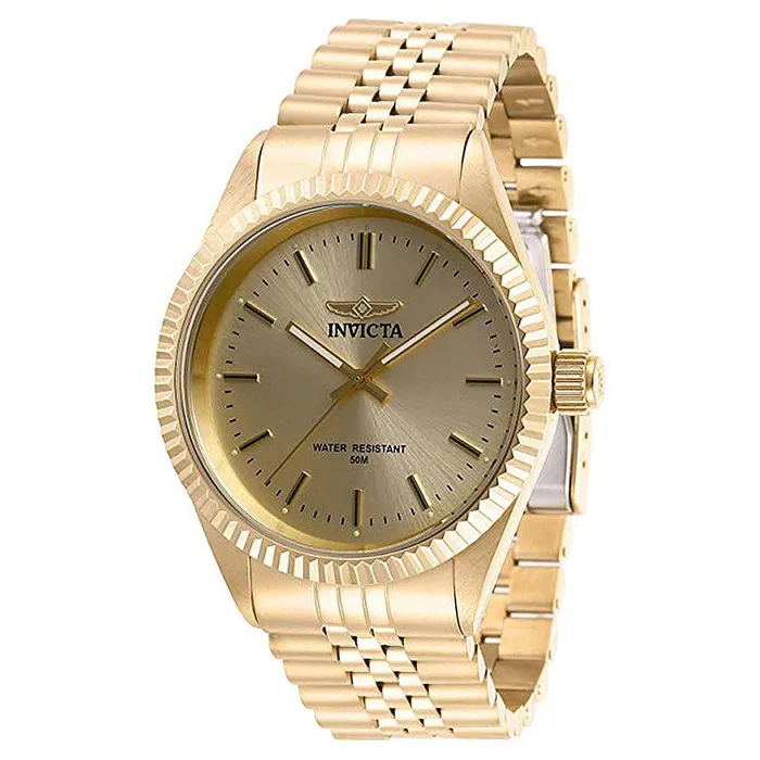 Invicta Bracelets Invicta 29388 Mens Specialty Gold Tone Dial Bracelet Quartz Watch Invicta Bracelets Invicta 29388 Mens Specialty Gold Tone Dial Bracelet Quartz Watch