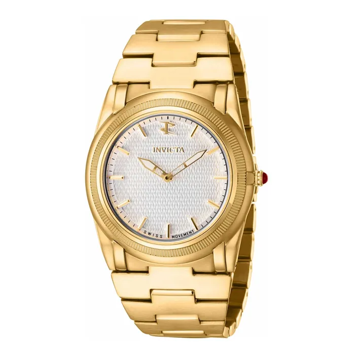 Invicta Bracelets Invicta Boys Quartz Watch Reserve Slim Silver Dial Yellow Gold Bracelet 41058 Invicta Bracelets Invicta Boys Quartz Watch Reserve Slim Silver Dial Yellow Gold Bracelet 41058