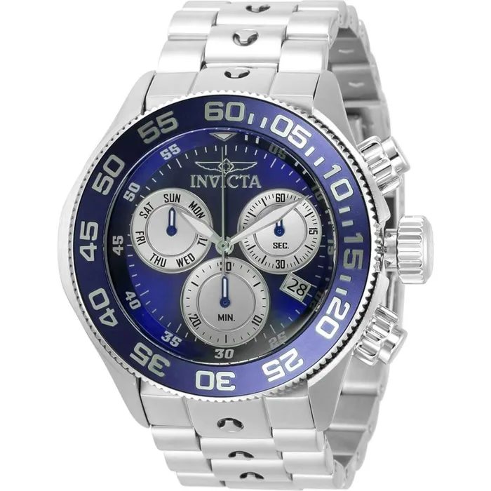 Invicta Bracelets Invicta Mens Chronograph Watch Pro Diver Blue and Silver Dial Bracelet 31796 Invicta Bracelets Invicta Mens Chronograph Watch Pro Diver Blue and Silver Dial Bracelet 31796