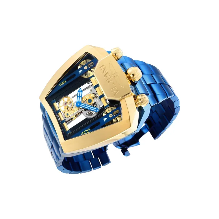 Invicta Bracelets Invicta Mens Mechanical Watch Speedway Black Skeleton Dial Blue Bracelet 35458 Invicta Bracelets Invicta Mens Mechanical Watch Speedway Black Skeleton Dial Blue Bracelet 35458