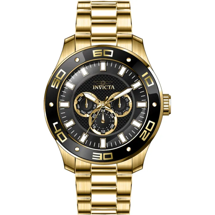 Invicta Bracelets Invicta Mens Watch Pro Diver Scuba Black Dial Yellow Gold Bracelet Quartz 45758 Invicta Bracelets Invicta Mens Watch Pro Diver Scuba Black Dial Yellow Gold Bracelet Quartz 45758