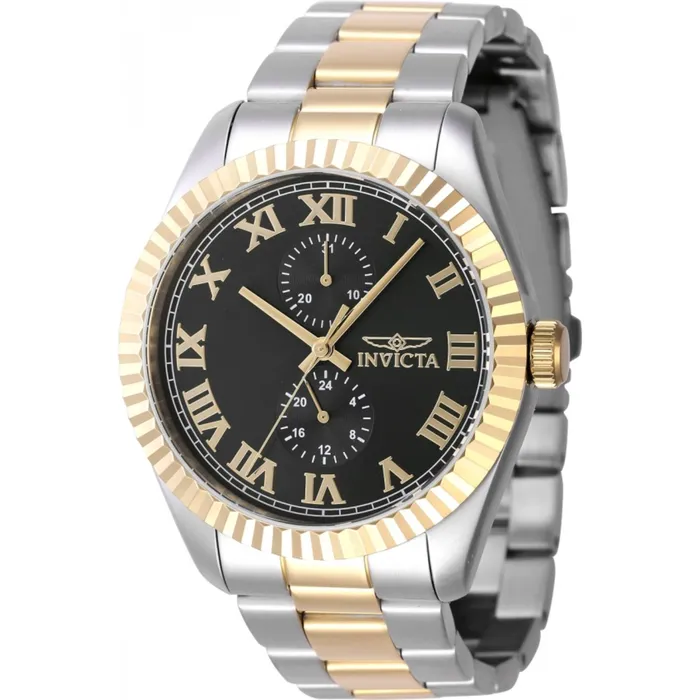 Invicta Bracelets Invicta Mens Watch Specialty Black Dial Silver and Yellow Gold Bracelet 47425 Invicta Bracelets Invicta Mens Watch Specialty Black Dial Silver and Yellow Gold Bracelet 47425