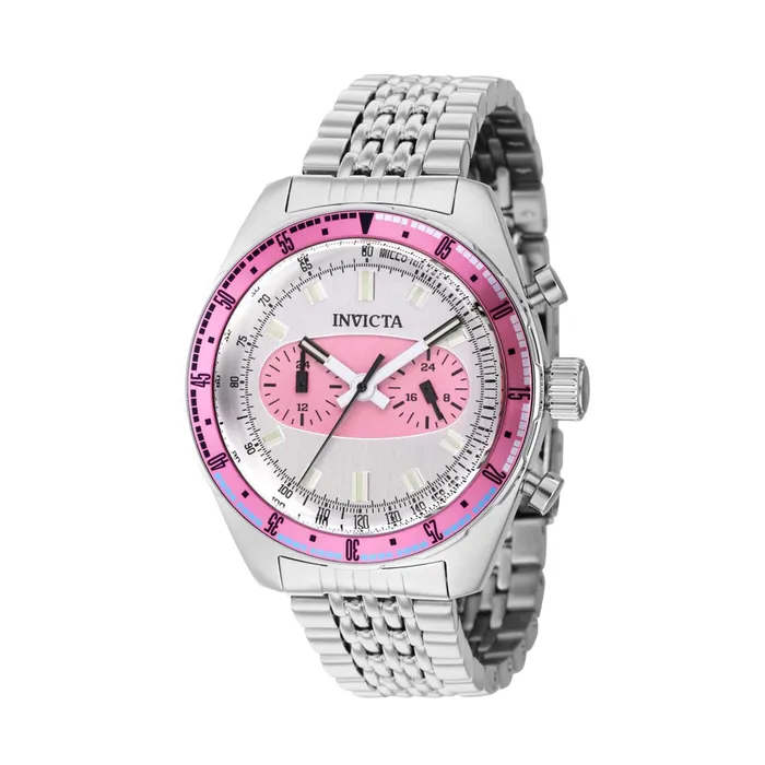 Invicta Bracelets Invicta Mens Watch Speedway Pink and Silver Dial Stainless Steel Bracelet 43097 Invicta Bracelets Invicta Mens Watch Speedway Pink and Silver Dial Stainless Steel Bracelet 43097