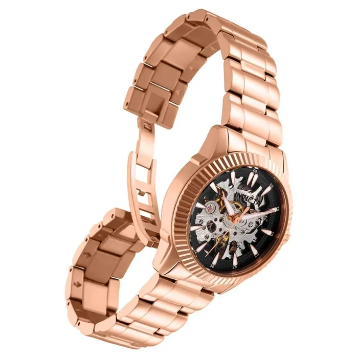 Invicta Bracelets Invicta Womens Automatic Watch Objet dArt Black SemiSkeleton Dial Bracelet 26364 Invicta Bracelets Invicta Womens Automatic Watch Objet dArt Black SemiSkeleton Dial Bracelet 26364