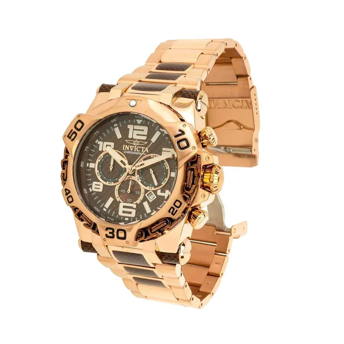 Invicta Invicta Mens Chronograph Watch Mammoth Brown Glass Fiber Dial Bracelet 38796 Bracelets Invicta Invicta Mens Chronograph Watch Mammoth Brown Glass Fiber Dial Bracelet 38796 Bracelets