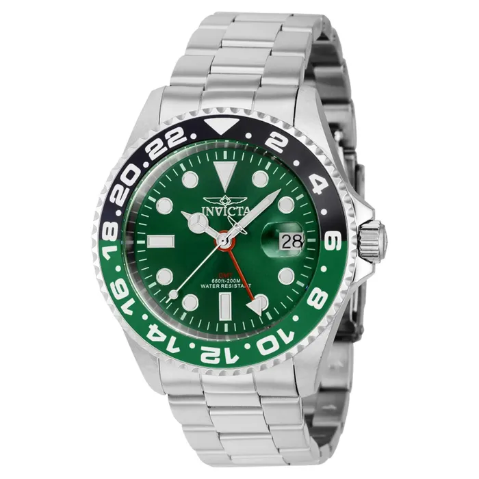 Invicta Invicta Mens Quartz Watch Pro Diver Green and Black Bezel Silver Bracelet 40949 Bracelets Invicta Invicta Mens Quartz Watch Pro Diver Green and Black Bezel Silver Bracelet 40949 Bracelets