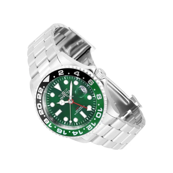 Invicta Invicta Mens Quartz Watch Pro Diver Green and Black Bezel Silver Bracelet 40949 Bracelets Invicta Invicta Mens Quartz Watch Pro Diver Green and Black Bezel Silver Bracelet 40949 Bracelets