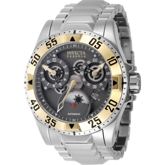 Invicta Invicta Mens Watch Reserve Excursion Automatic Silver Steel Bracelet Date 47573 Bracelets Invicta Invicta Mens Watch Reserve Excursion Automatic Silver Steel Bracelet Date 47573 Bracelets