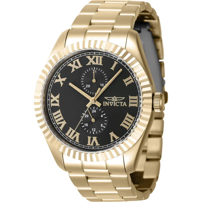 Invicta Invicta Mens Watch Specialty Quartz Black Dial Yellow Gold Bracelet 47429 Bracelets Invicta Invicta Mens Watch Specialty Quartz Black Dial Yellow Gold Bracelet 47429 Bracelets
