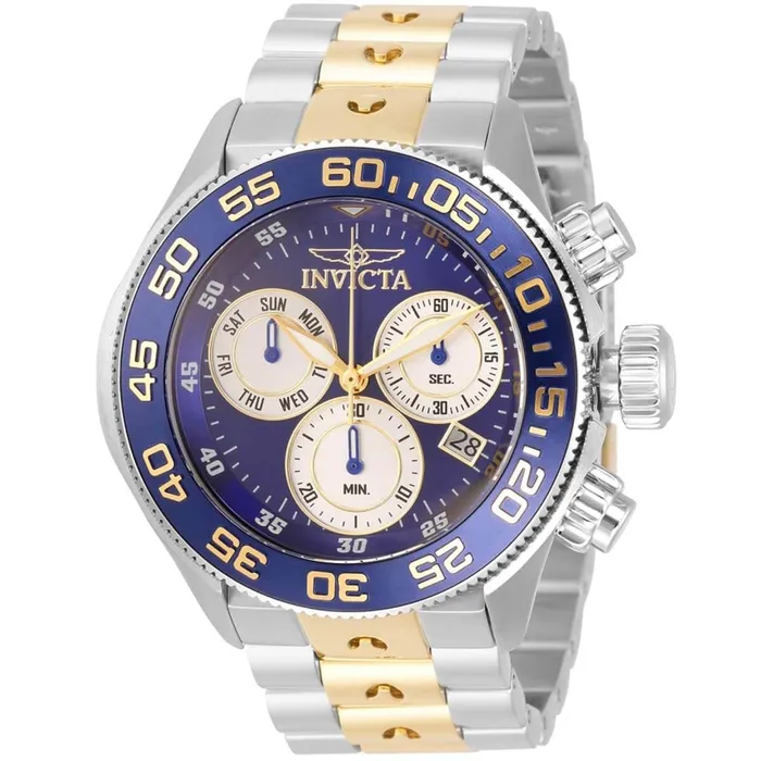 Invicta Mens Chrono Watch Pro Diver Blue and Silver Tone Dial TT Bracelet 31798 Invicta Bracelets Invicta Mens Chrono Watch Pro Diver Blue and Silver Tone Dial TT Bracelet 31798 Invicta Bracelets