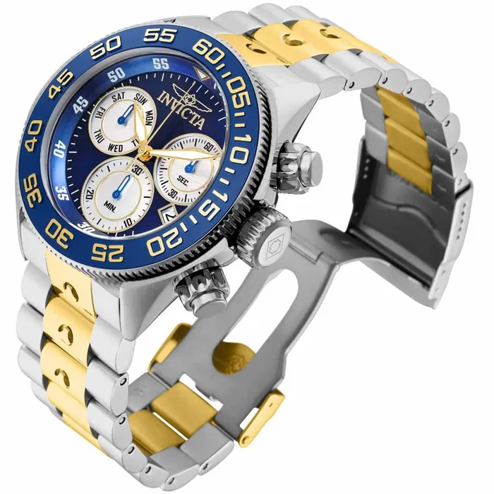 Invicta Mens Chrono Watch Pro Diver Blue and Silver Tone Dial TT Bracelet 31798 Invicta Bracelets Invicta Mens Chrono Watch Pro Diver Blue and Silver Tone Dial TT Bracelet 31798 Invicta Bracelets