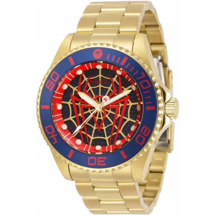 Invicta Mens Watch Marvel Spiderman Yellow Gold Stainless Steel Bracelet 32379 Invicta Bracelets Invicta Mens Watch Marvel Spiderman Yellow Gold Stainless Steel Bracelet 32379 Invicta Bracelets