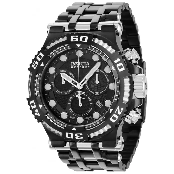 Invicta Mens Watch Reserve Rotating Bezel Black and Silver Tone Bracelet 36403 Invicta Bracelets Invicta Mens Watch Reserve Rotating Bezel Black and Silver Tone Bracelet 36403 Invicta Bracelets