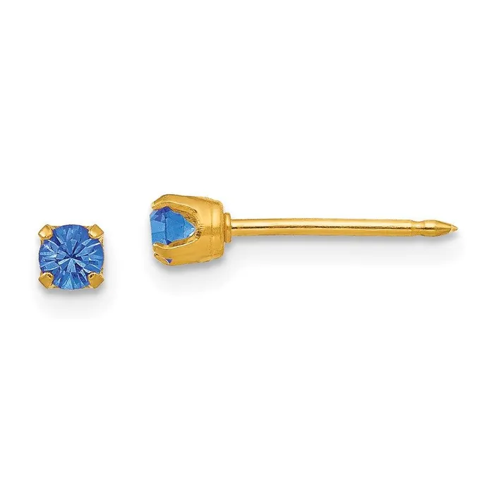 Jewelry Earrings Inverness 14k 3mm September Crystal Birthstone Post Earrings Jewelry Earrings Inverness 14k 3mm September Crystal Birthstone Post Earrings
