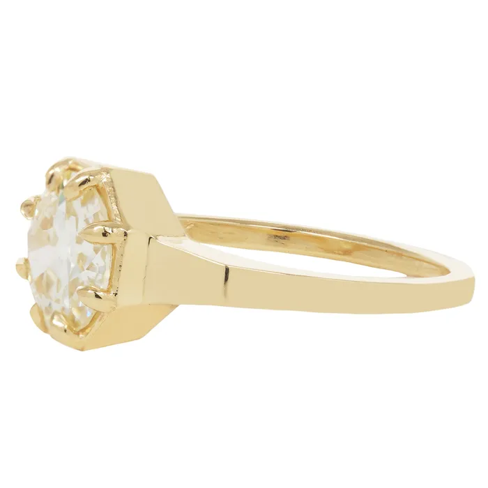 Lauren Wolf Jewelry Rings Gilded Diamond Octagon Ring