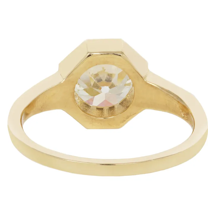 Lauren Wolf Jewelry Rings Gilded Diamond Octagon Ring