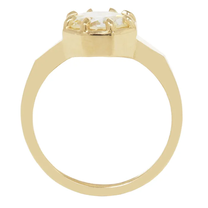 Lauren Wolf Jewelry Rings Gilded Diamond Octagon Ring