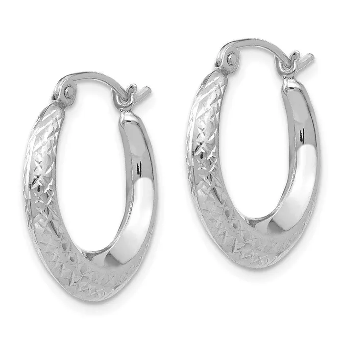 Madi K Kids 14K White Gold Textured Hollow Hoop Earrings Jewelry Earrings Madi K Kids 14K White Gold Textured Hollow Hoop Earrings Jewelry Earrings