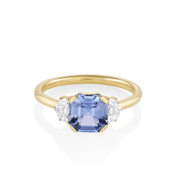 Marrow Fine Rings 186ct Periwinkle Sapphire Cadillac Diamond Engagement Ring Marrow Fine Rings 186ct Periwinkle Sapphire Cadillac Diamond Engagement Ring