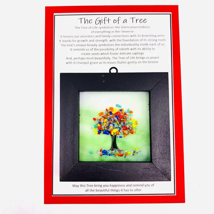 Necklaces Glimmer Glass Gifts Fused Glass Tree of Life Shadow Box 39