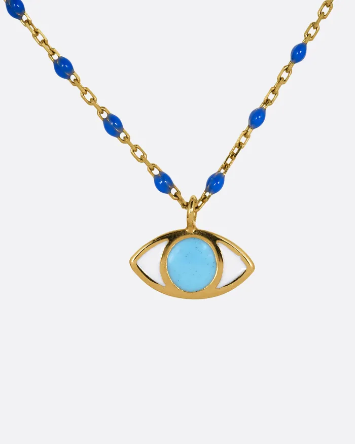 Necklaces Mini Gigi Eye Charm Necklace GIGI CLOZEAU
