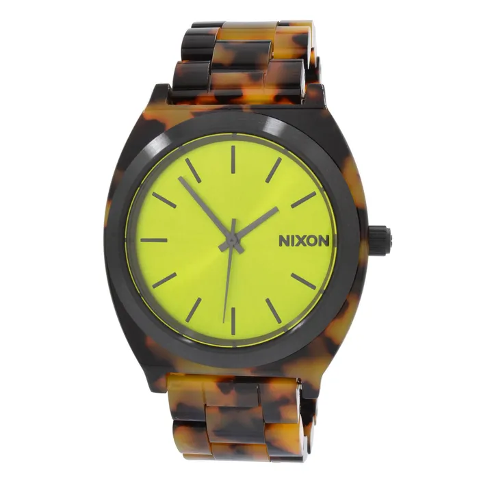 Nixon A3272587 Mens Time Teller Acetate Citron Face Tortoise Bracelet Watch NIXON Bracelets Nixon A3272587 Mens Time Teller Acetate Citron Face Tortoise Bracelet Watch NIXON Bracelets