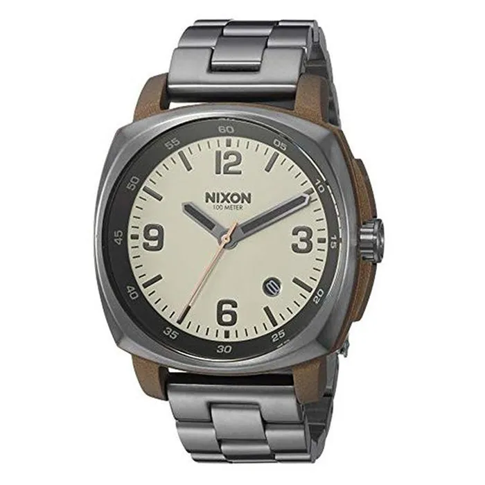 Nixon Bracelets Nixon Mens Quartz Watch Charger Cream Dial Stainless Steel Bracelet A10722091 Nixon Bracelets Nixon Mens Quartz Watch Charger Cream Dial Stainless Steel Bracelet A10722091