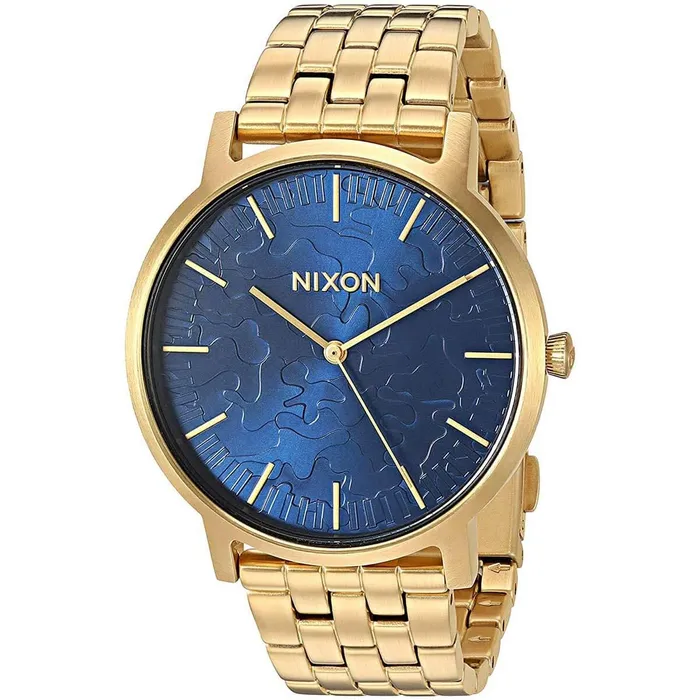 Nixon Mens Quartz Watch Porter Blue Dial Yellow Gold Bracelet A10572732 Nixon Bracelets Nixon Mens Quartz Watch Porter Blue Dial Yellow Gold Bracelet A10572732 Nixon Bracelets
