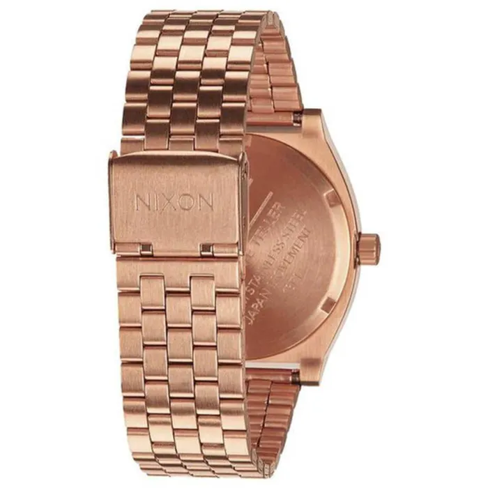 Nixon Unisex Watch Time Teller Black Dial Rose Gold Steel Bracelet Quartz A0452598 NIXON Bracelets Nixon Unisex Watch Time Teller Black Dial Rose Gold Steel Bracelet Quartz A0452598 NIXON Bracelets