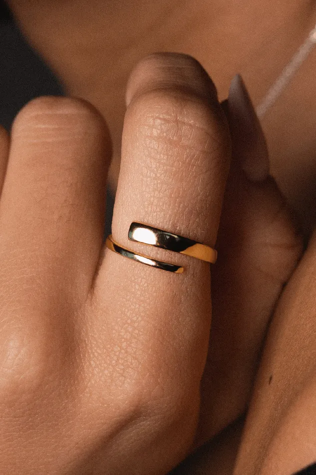 Plain Multisize Ring Gold Kty Rings