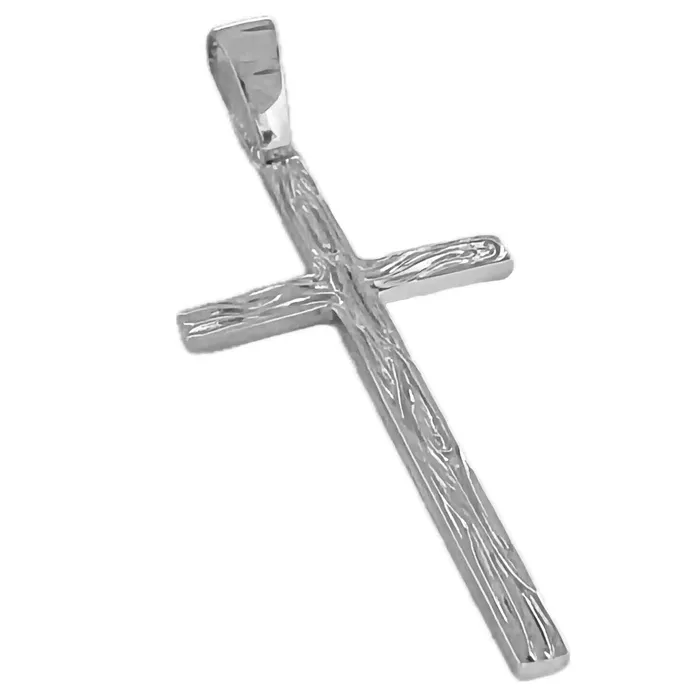 Real Solid 925 Sterling Silver Cross Pendant Simulated Wood Grain 2 Harlem Necklaces Real Solid 925 Sterling Silver Cross Pendant Simulated Wood Grain 2 Harlem Necklaces
