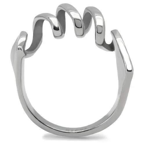 Rings Alamode TK145 High polished no plating Stainless Steel Ring with No Stone