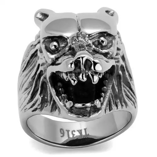 Rings Alamode TK1957 High polished no plating Stainless Steel Ring with No Stone Rings Alamode TK1957 High polished no plating Stainless Steel Ring with No Stone
