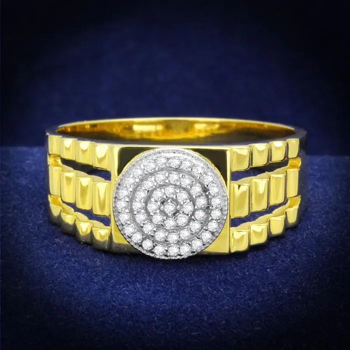 Rings Alamode TS237 GoldRhodium 925 Sterling Silver Ring with AAA Grade CZ in Clear Rings Alamode TS237 GoldRhodium 925 Sterling Silver Ring with AAA Grade CZ in Clear