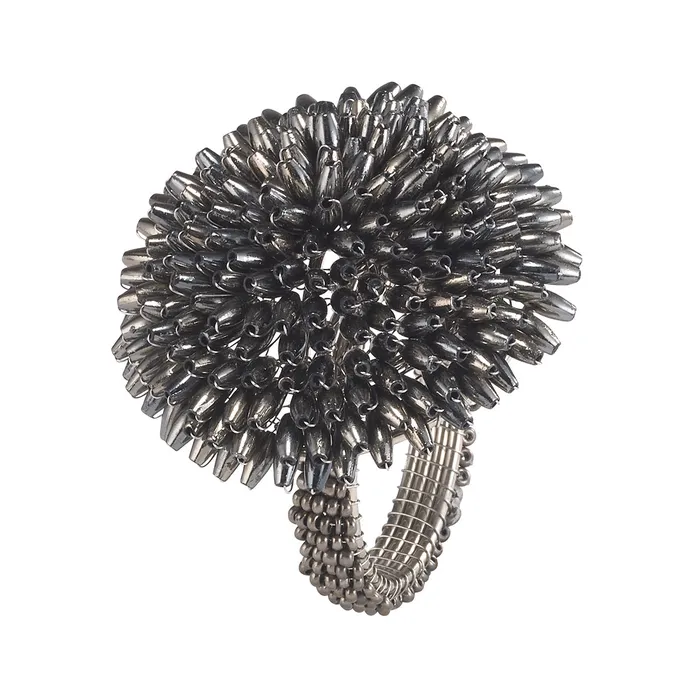 Rings Bodrum Linens Bodrum Linens Pompom Napkin Ring Napkin Rings Set of 4