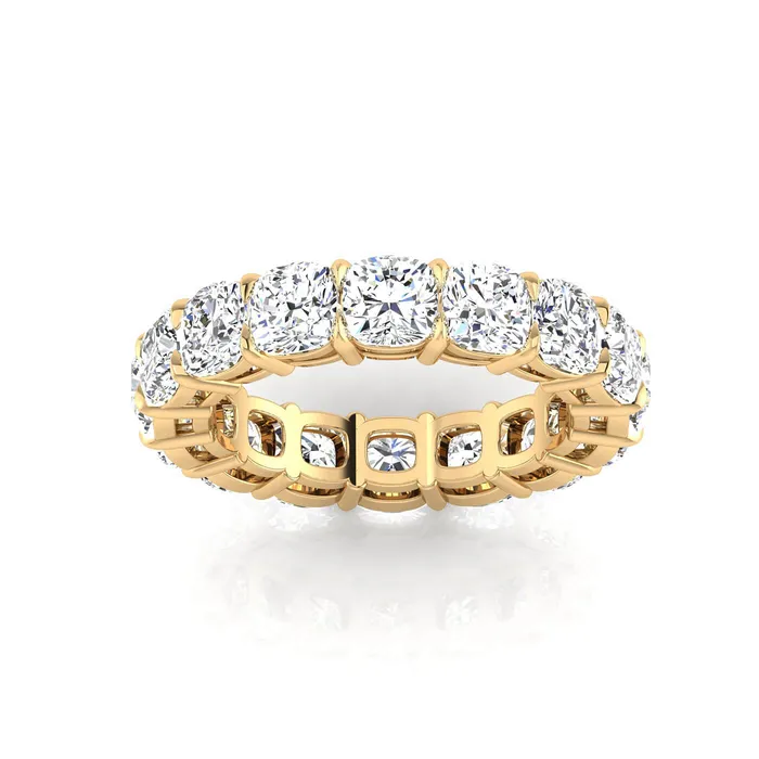 Rings Cushion Cut Lab Grown Diamond Eternity Ring 480cttw deBebians