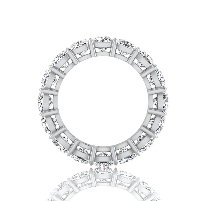 Rings Cushion Cut Lab Grown Diamond Eternity Ring 480cttw deBebians