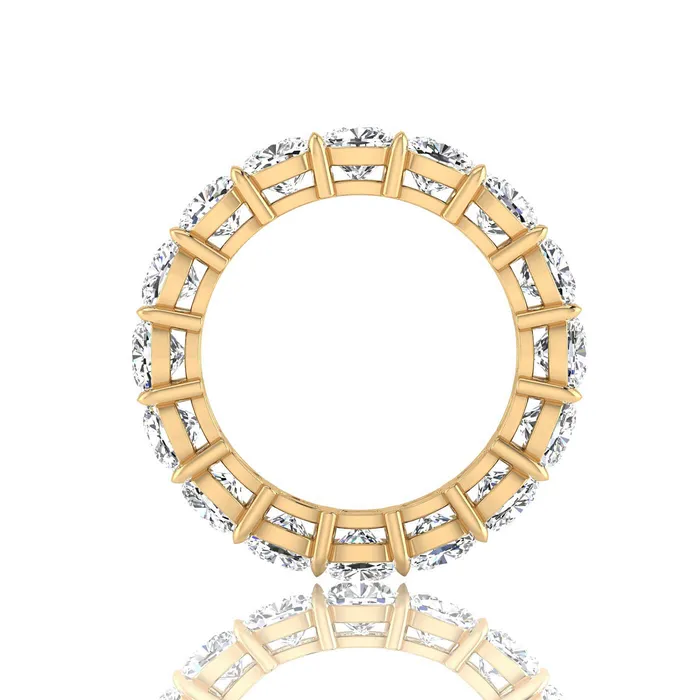 Rings Cushion Cut Lab Grown Diamond Eternity Ring 480cttw deBebians