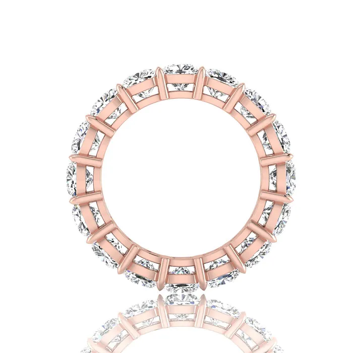 Rings Cushion Cut Lab Grown Diamond Eternity Ring 480cttw deBebians